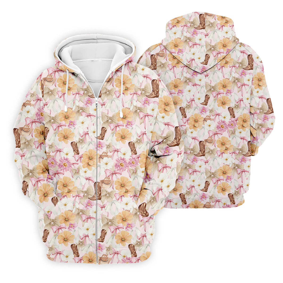 Coquette Flower Western Golf Shirt, Cute Golf Outfit, Matching Golf Shirt, Men's Golf Polo