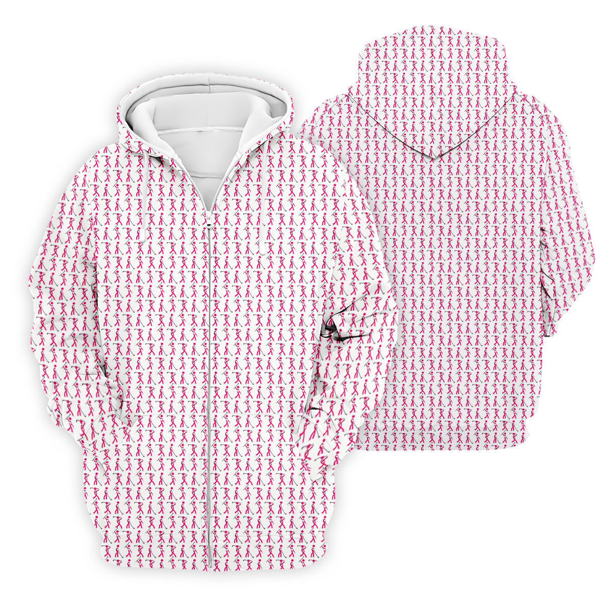 Funny Stick Breast Cancer Golf Shirt, Breast Cancer Support Shirts, Funny Men Golf Polo Shirt