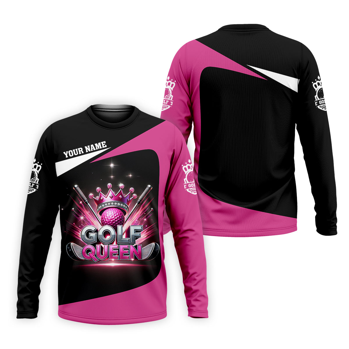 Golf Queen Custom Funny Womens Golf Polo Shirt, Ladies Golf Shirt, Mothers Day Gifts