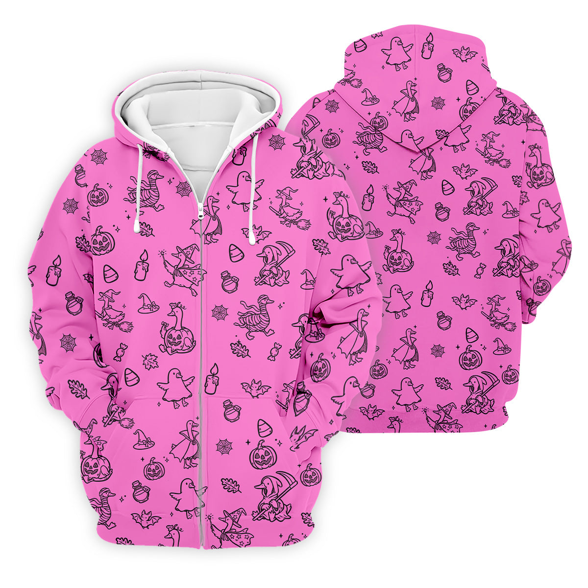 Goose Halloween, Doodle Pattern, Hot Pink Golf Shirt, Mens Funny Golf Shirts, Long Sleeve Golf Shirts, Men Golf Polo