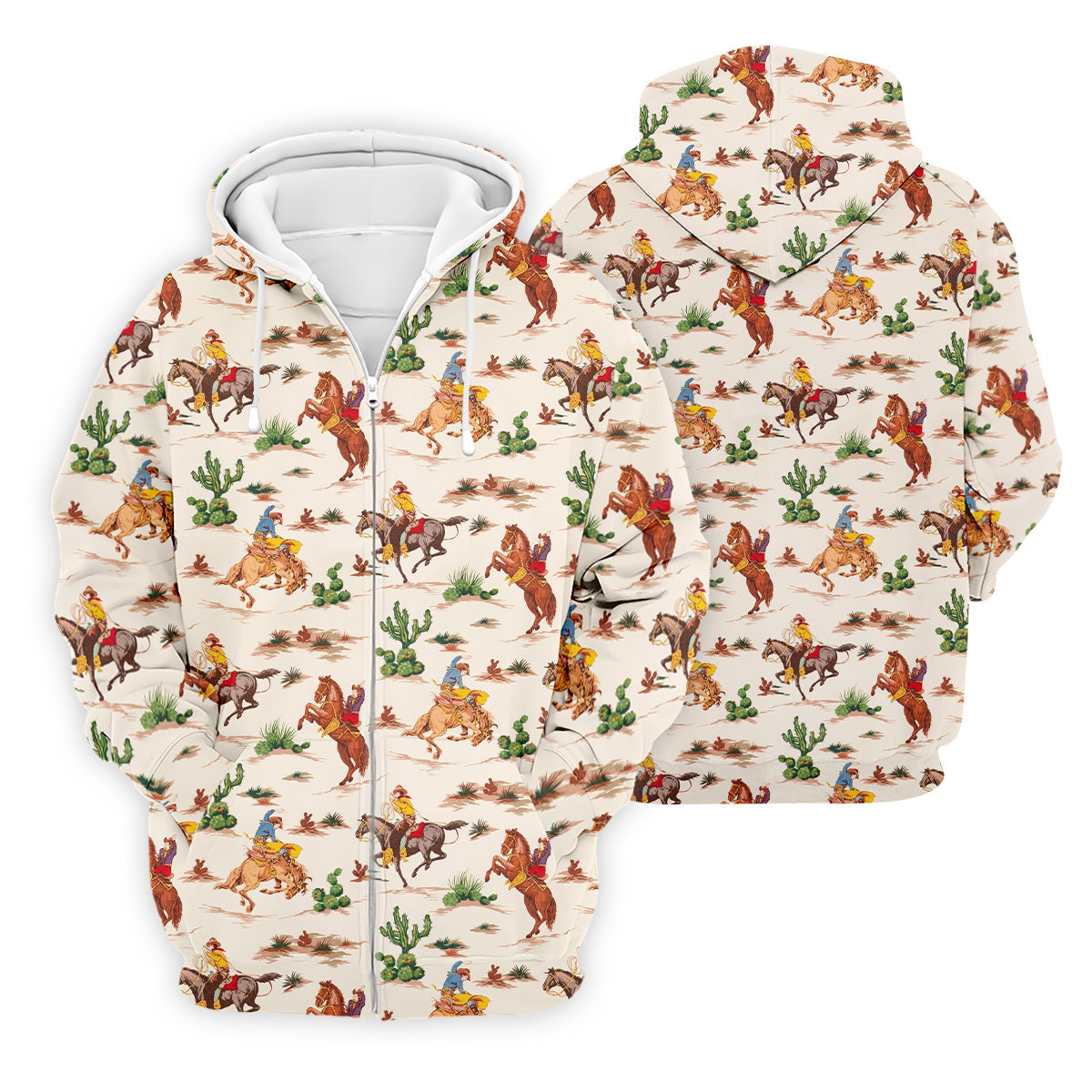 Cowboy Western Beige Polo Shirt, Western Golf Shirt, Unique Gift For Golfer, Funny Golf Shirt For Men