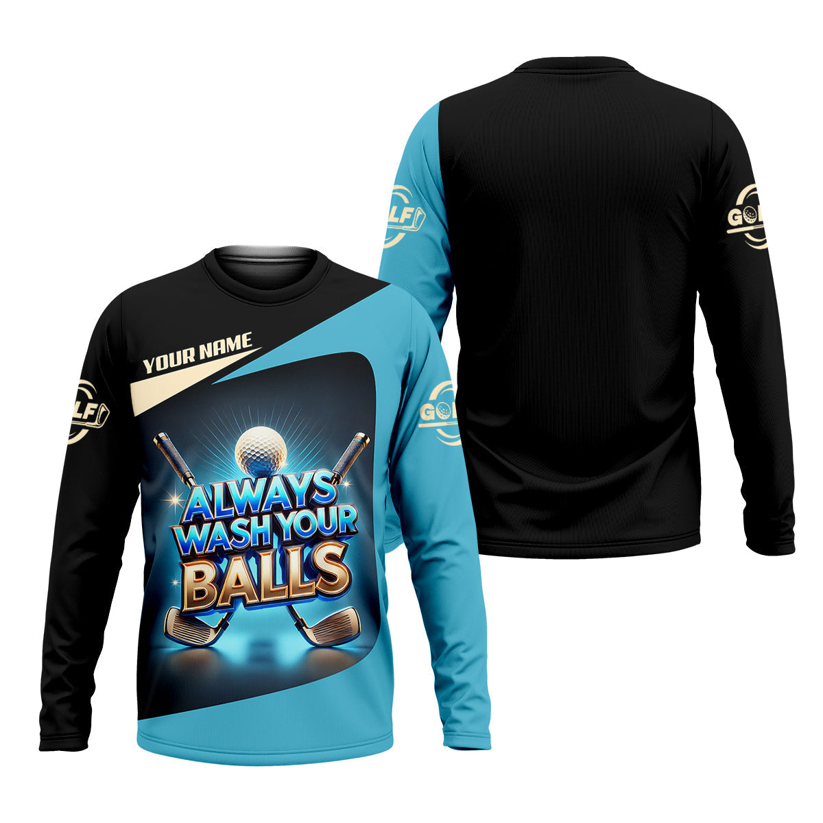 Always Wash Your Balls Custom Golf Shirts, Mens Golf Gift, Funny Golf Shirt