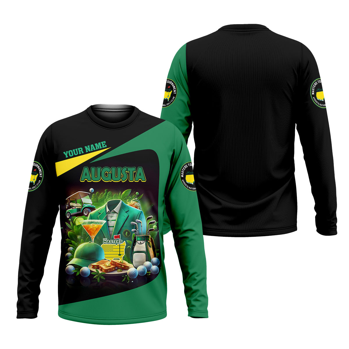 Custom Augusta Golf Master Men's Golf Polo Shirt, Mens Golf Gift, Mens Golf Shirt