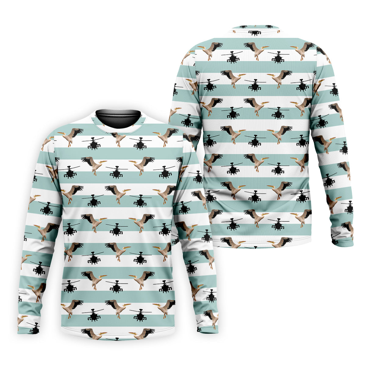 Funny Pelicans Golf Polo Shirt, Mens Golf Gift, Mens Tropical Shirts