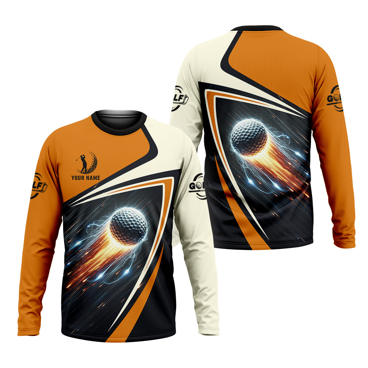 Custom Golf Ball Men's Golf Polo Shirt, Golfing Apparel, Golf Gifts For Men