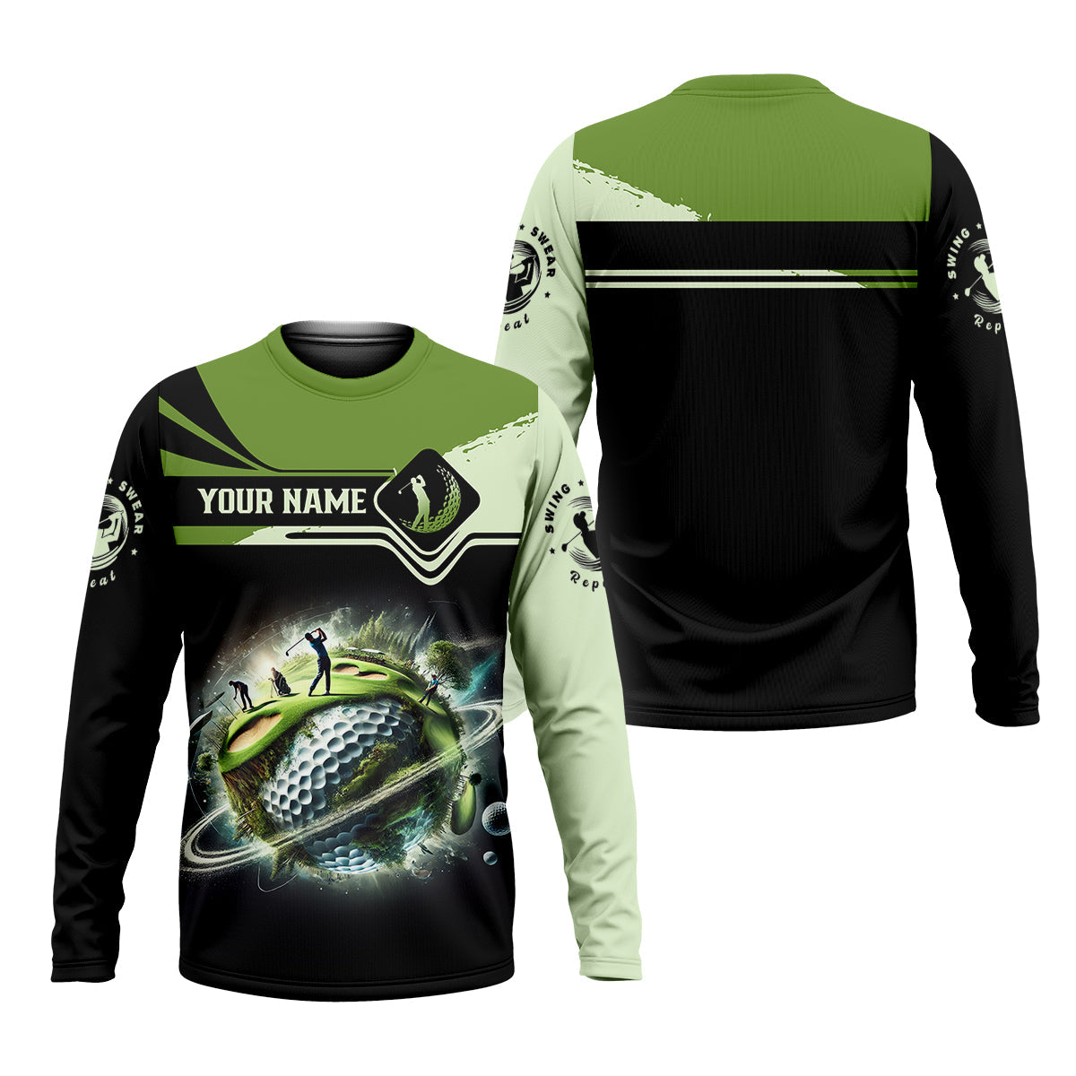 Fairway Golf Mens Golf Polo Shirt, Golfing Apparel, Mens Golf Gift, Funny Golf Shirt