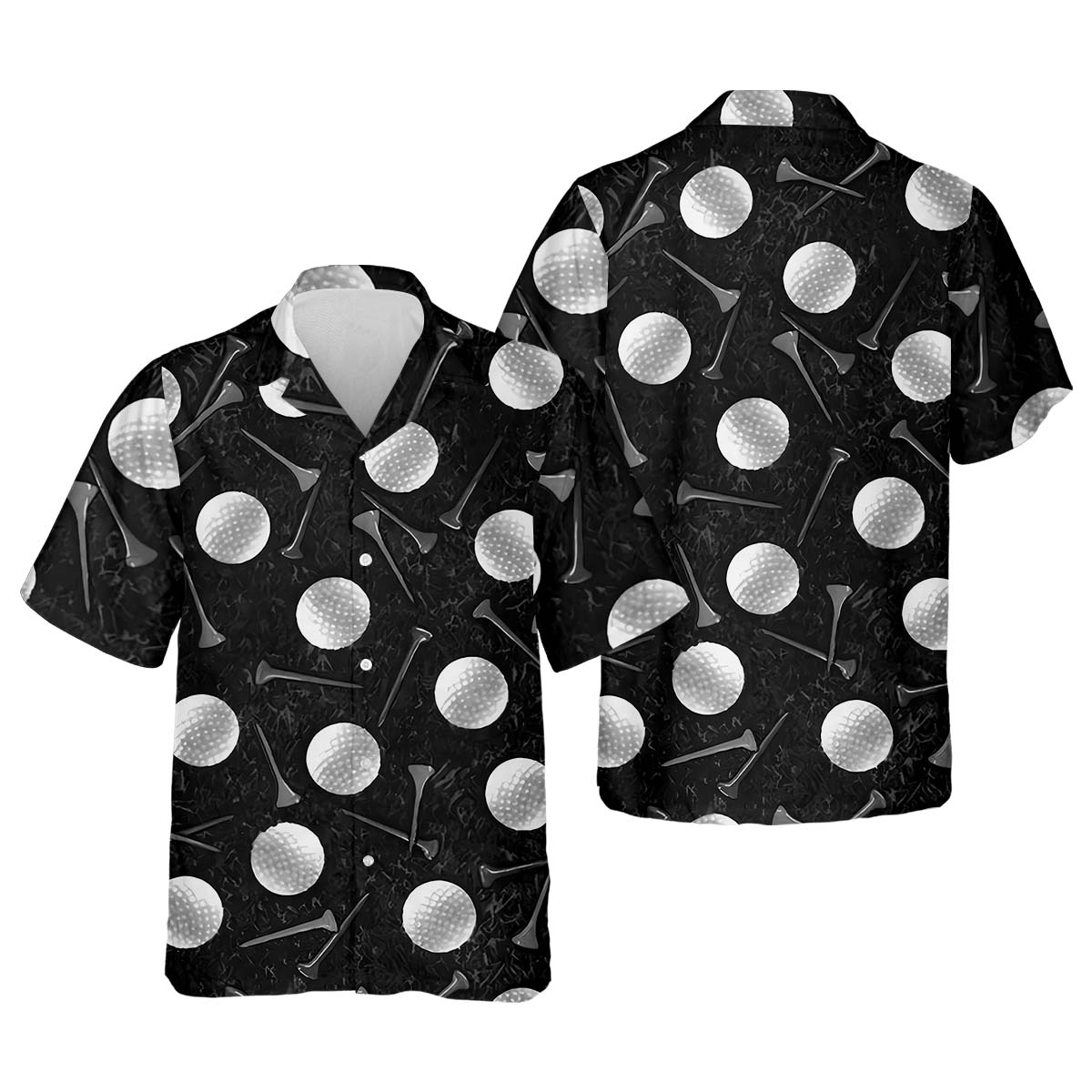 Golf Balls Black Men's Golf Polo Shirt, Funny Golf Shirt, Gifts For Golfer