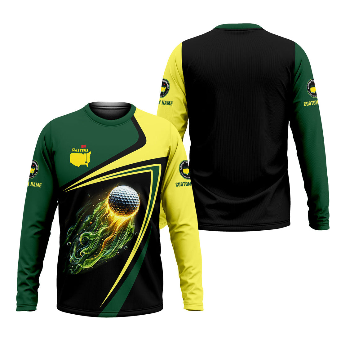 Custom Golf Ball Master Tournament Polo Shirt, Golfing Apparel, Mens Golf Gift, Funny Golf Polos