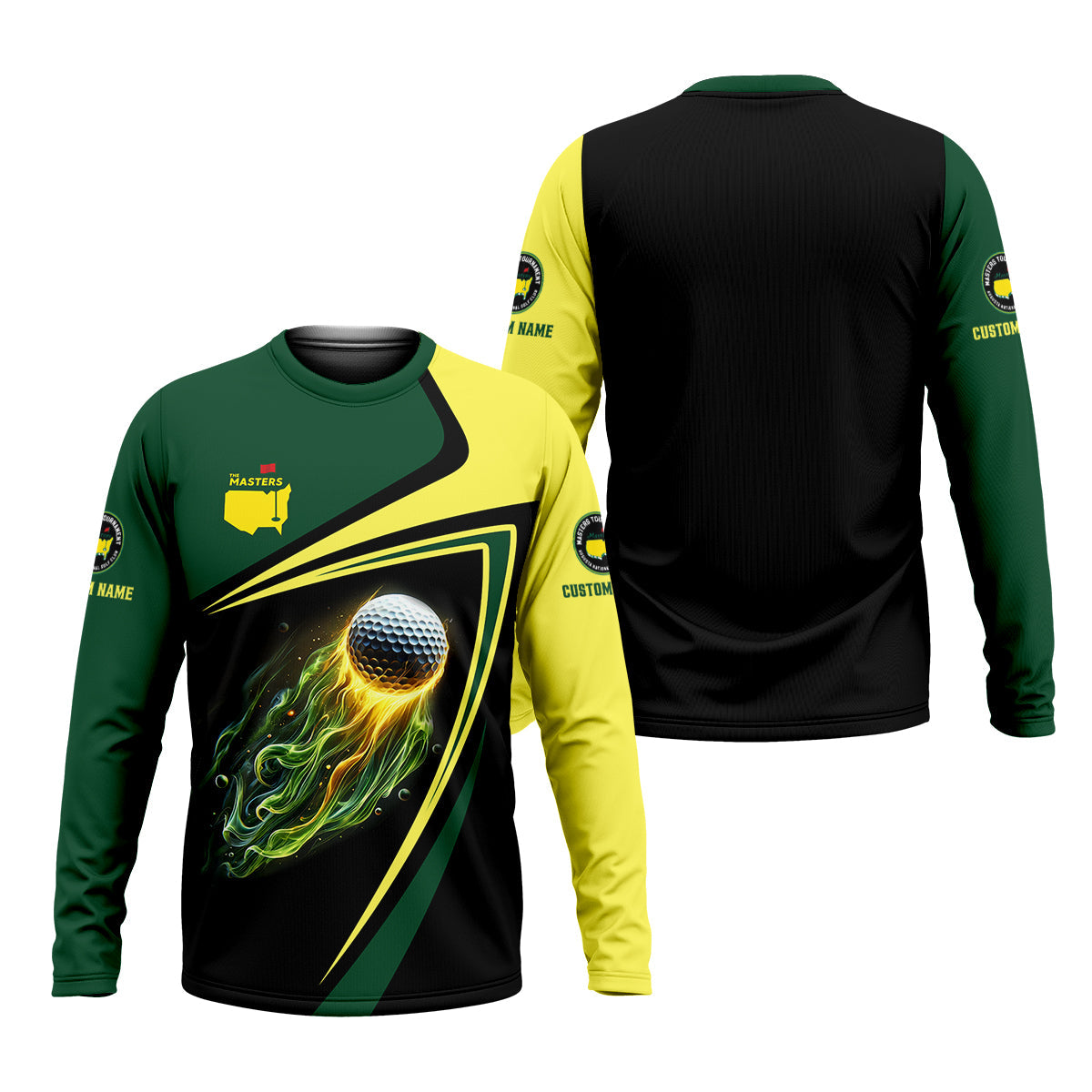 Custom Golf Ball Master Tournament Polo Shirt, Golfing Apparel, Mens Golf Gift, Funny Golf Polos