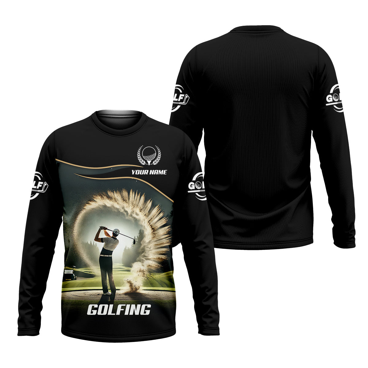 Custom Elite Golfer Golf Polo Shirt, Gift For Golfers, Mens Golf Gift