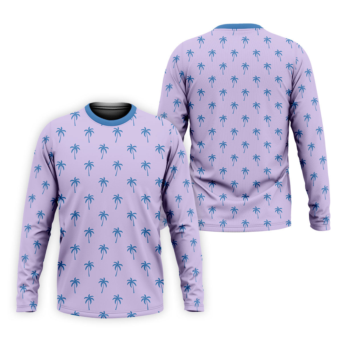 Palm Tree Pattern Hawaiian Polo Golf Shirts, Mens Hawaiian Golf Shirts, Matching Golf Shirts For Couple