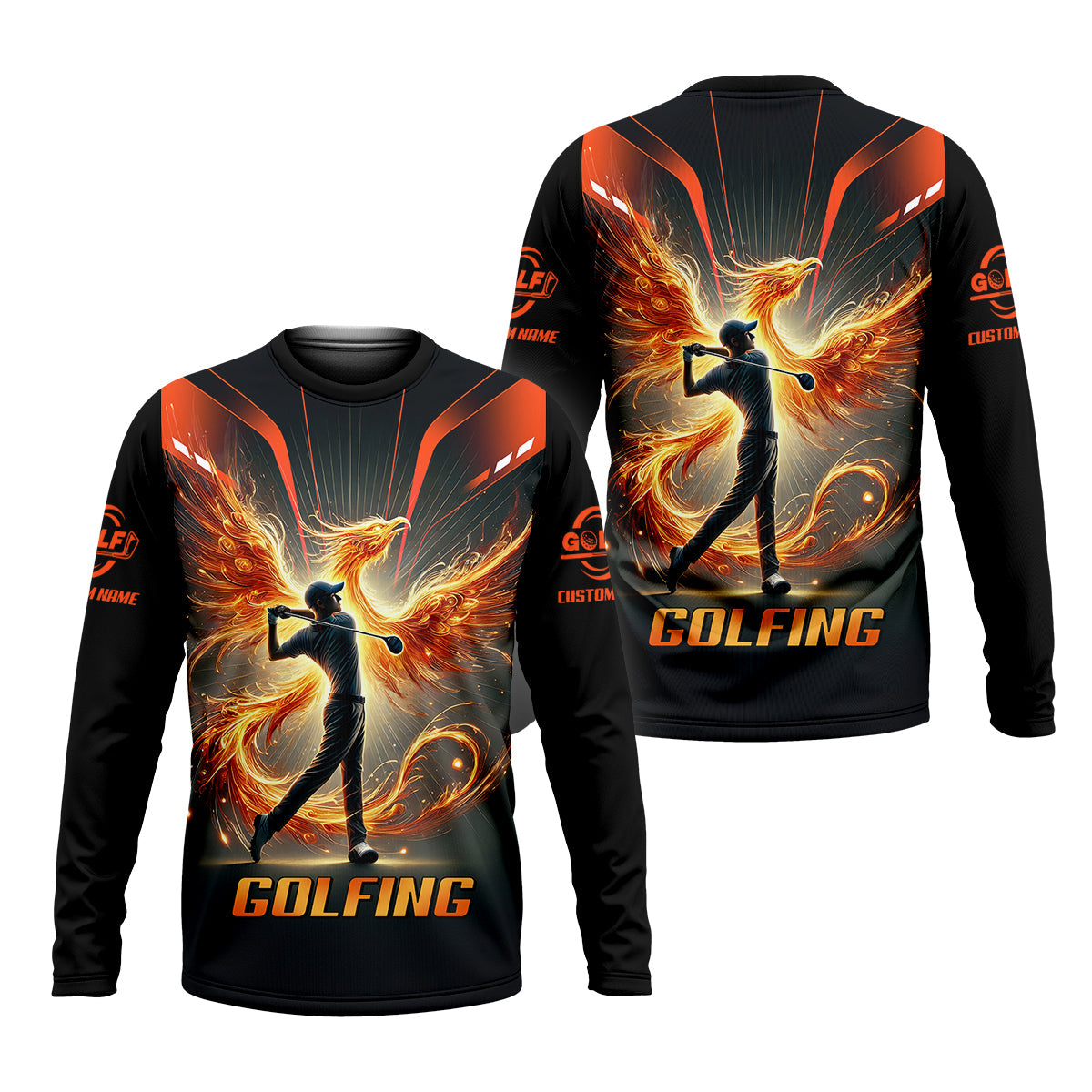 Custom Men's Golf Polo Shirt, Golfing Apparel, Golf Gifts For Men