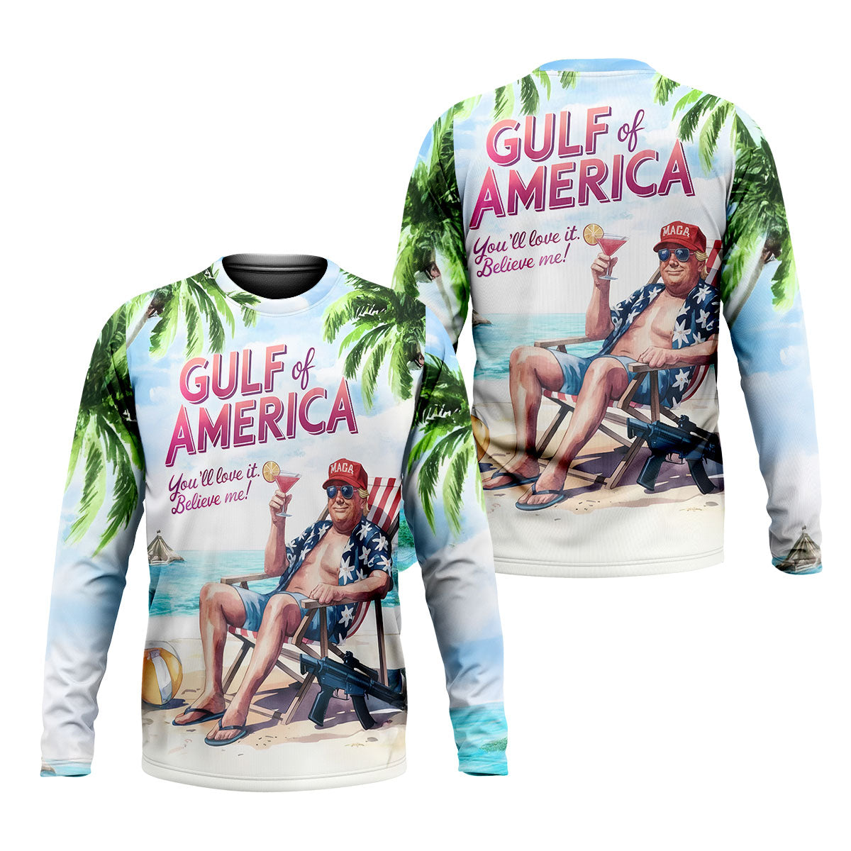 Gulf Of America Shirt, US Patriotic Pride Unisex Tropical Hawaiian Aloha Shirt, Summer Vacation