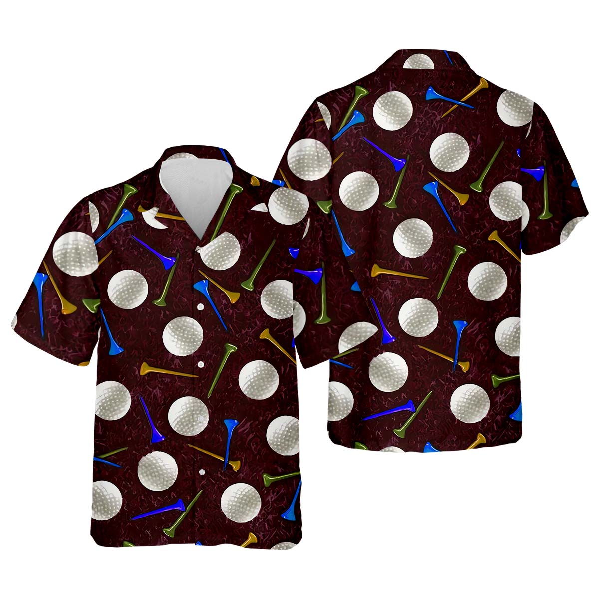 Golf Balls Men's Golf Polo Shirt, Funny Golf Shirt, Golf Gifts For Dad