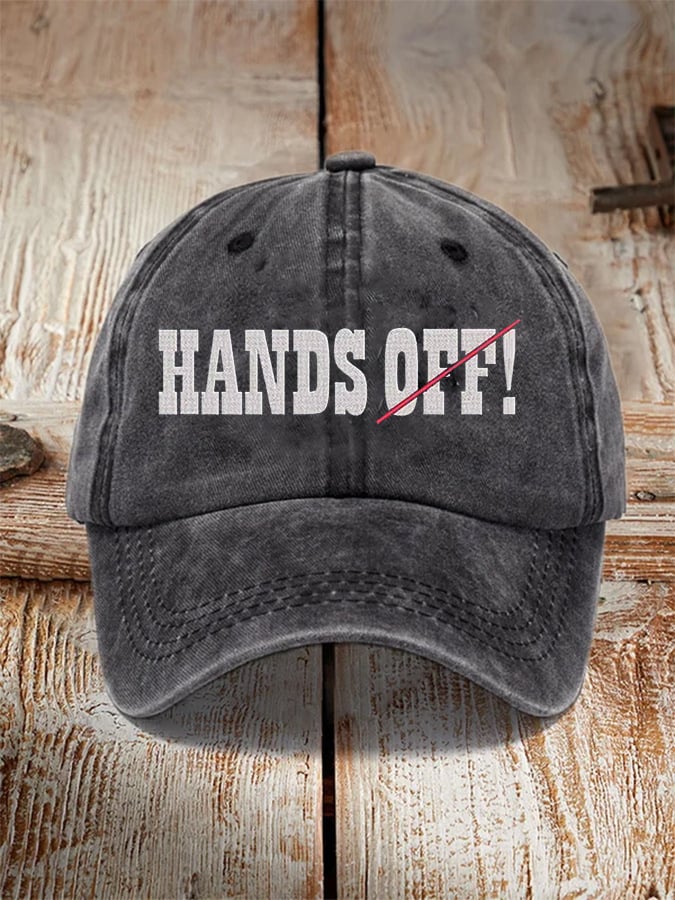 Hands Off Embroidered Baseball Cap, Funny Dad Hat, Gift For Dad