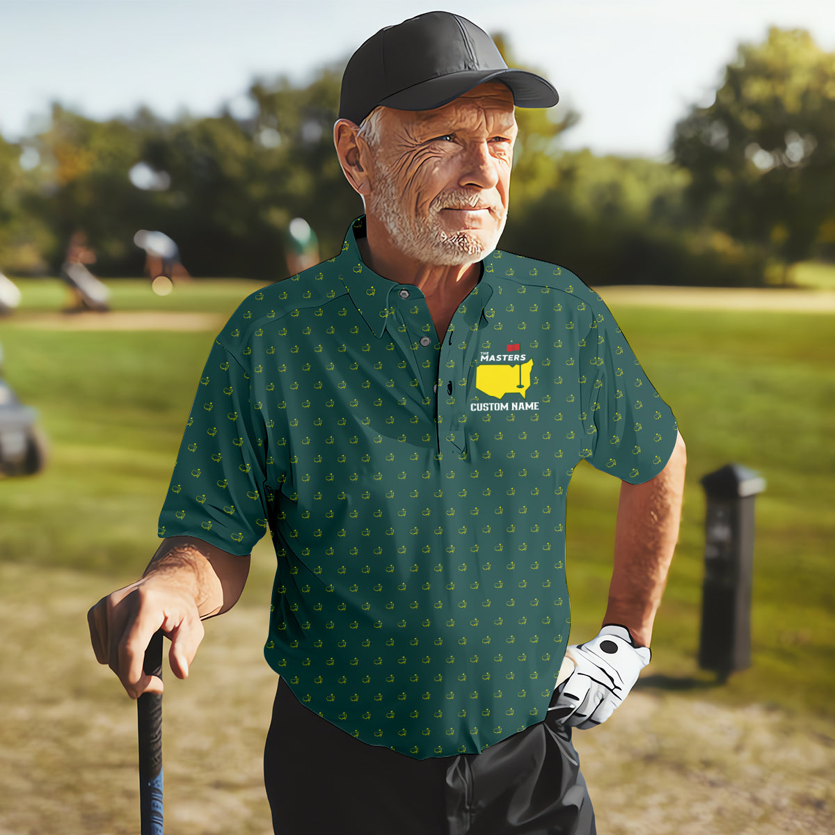 Masters Tournament Augusta Custom Funny Golf Polo Shirt, Christmas Golf Gift