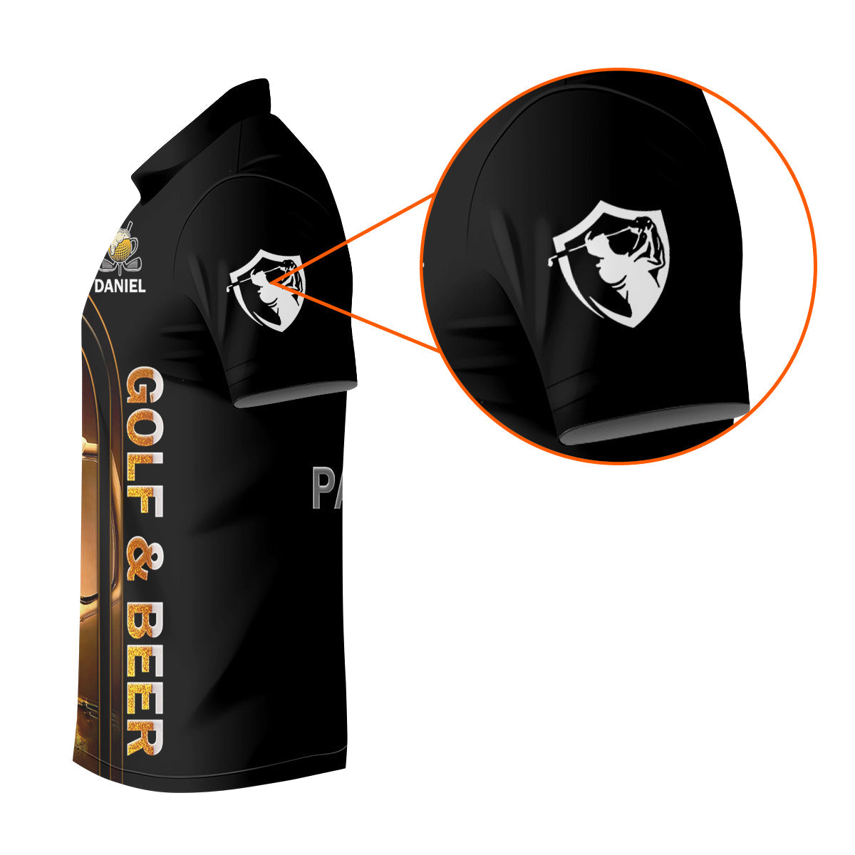 Golf And Beer Custom Men's Golf T-Shirt, Funny Golf Shirt, Gift For Golfers