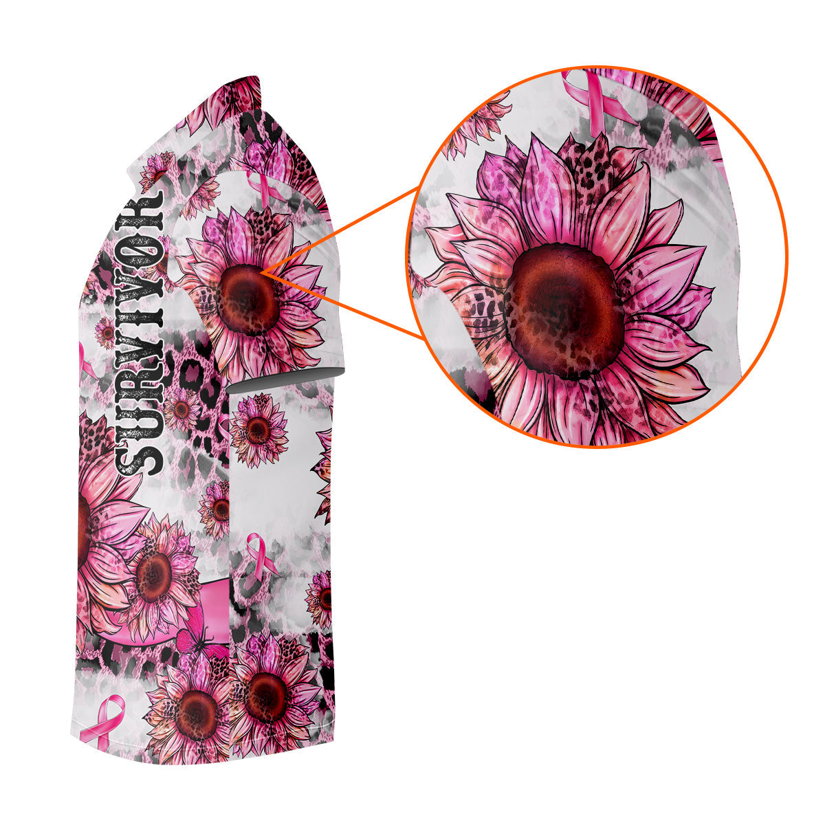 Breast Cancer Golf Shirt, Mens Golf Polo Shirts, Pink Breast Cancer T-Shirts, Pink Ribbon Breast Cancer