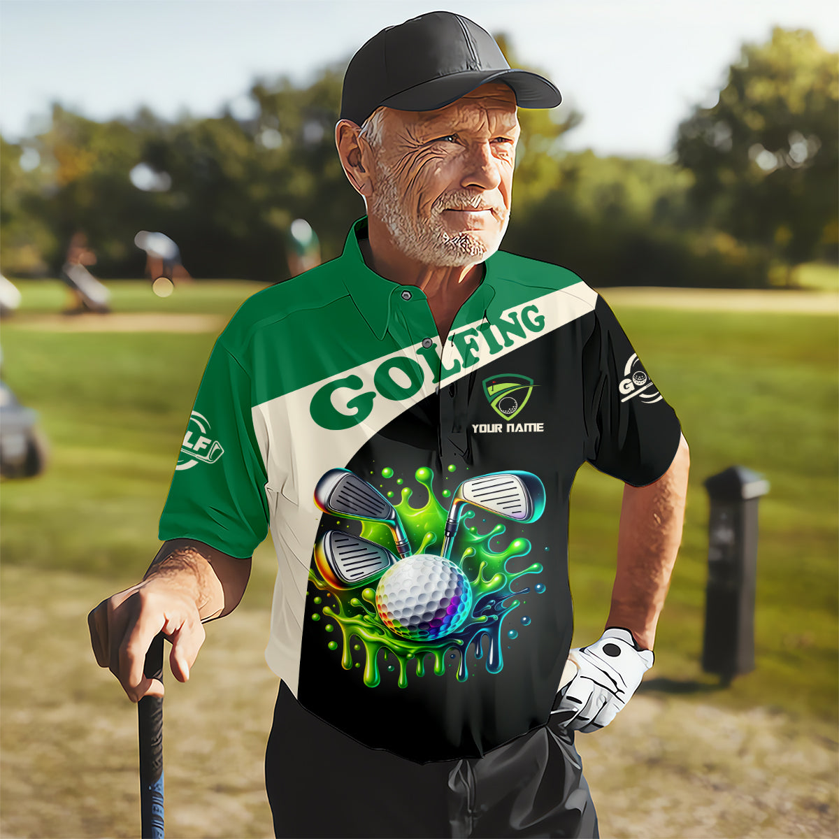 I Was One Under Today Custom Funny Golf Polo Shirt, Dad Golf Gifts