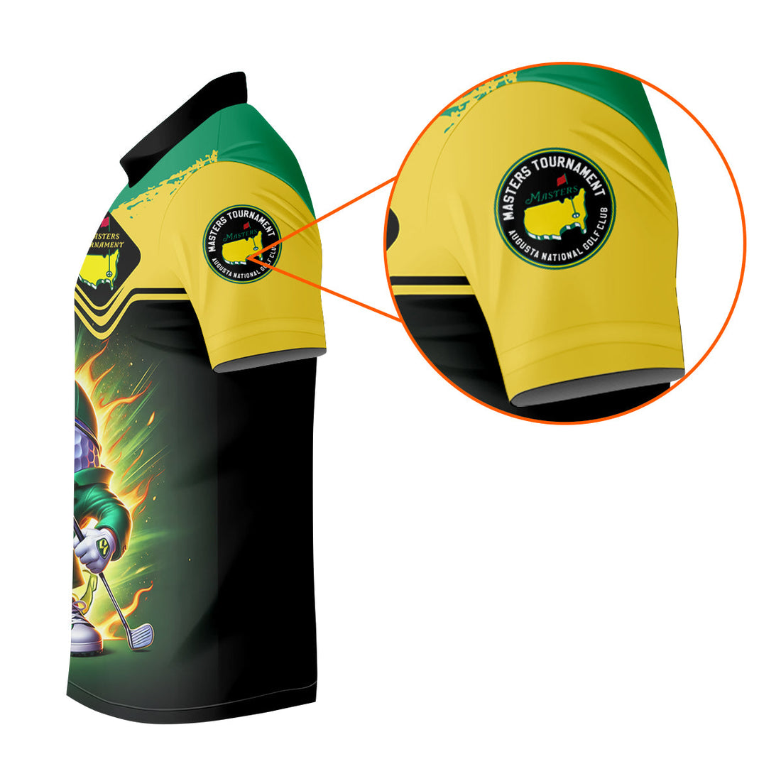 Funny Master Champion Custom Men's Golf Polo Shirt, Masters Tournament Shirt, Funny Golf Shirt