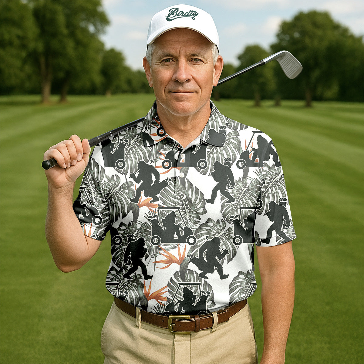 Gorilla Shirt, Hawaiian Golf Shirts, Fun Golf Shirts For Men, Matching Golf Shirts, Golf Shirts For Men