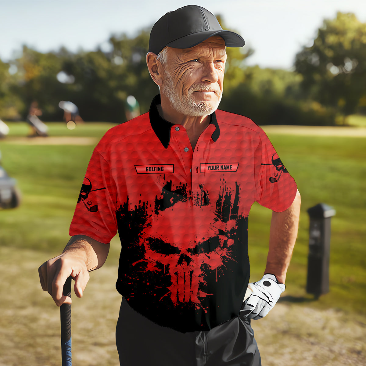 Golf Saved Me From Being A Porn Star Now I'm Just A Swinger Custom Funny Golf Polo Shirt, Dad Golf Gift