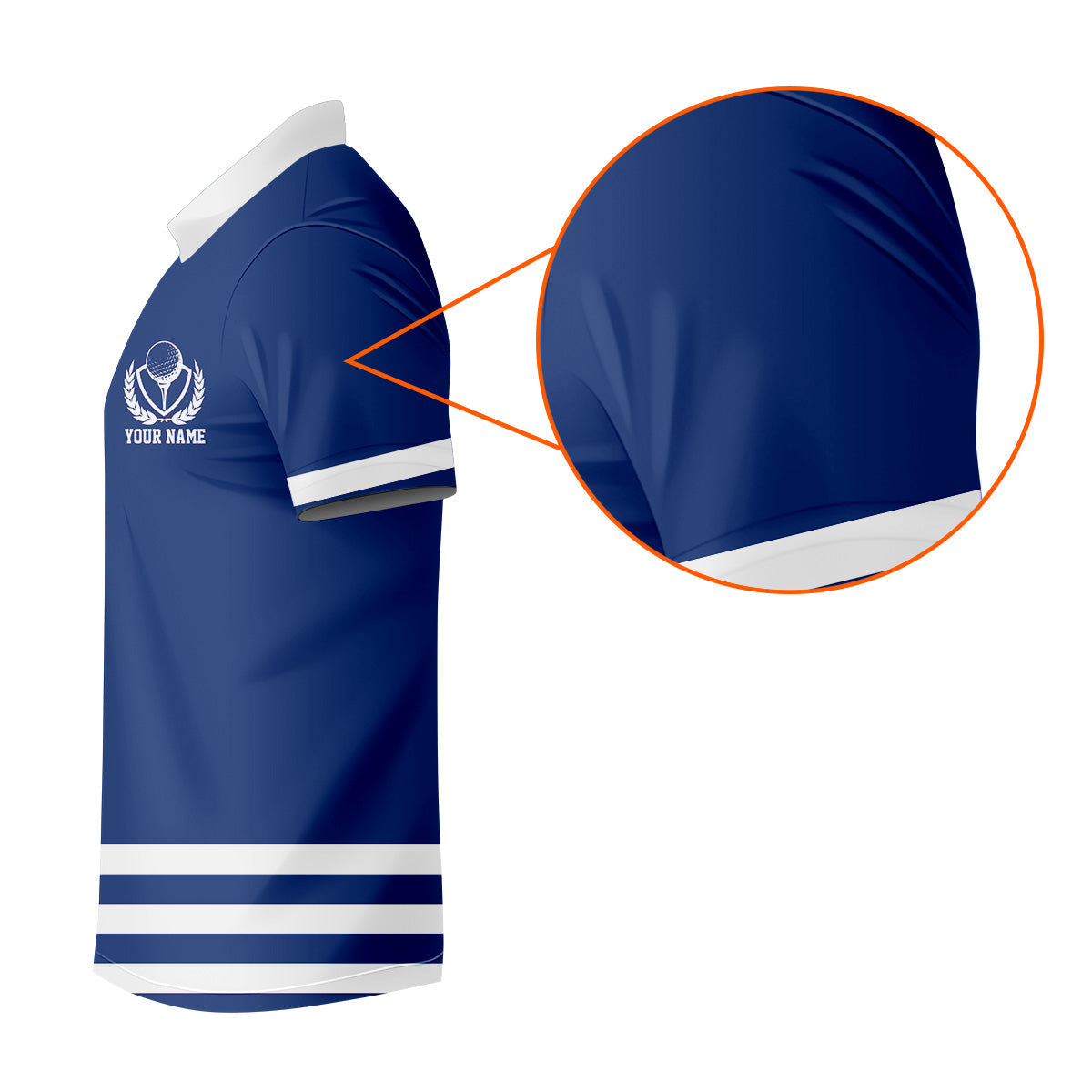 Blue And White Striped Golf Shirt, Golf Tops For Men, Mens Golf Polo Shirts, Cool Golf Gifts, Golfing Apparel