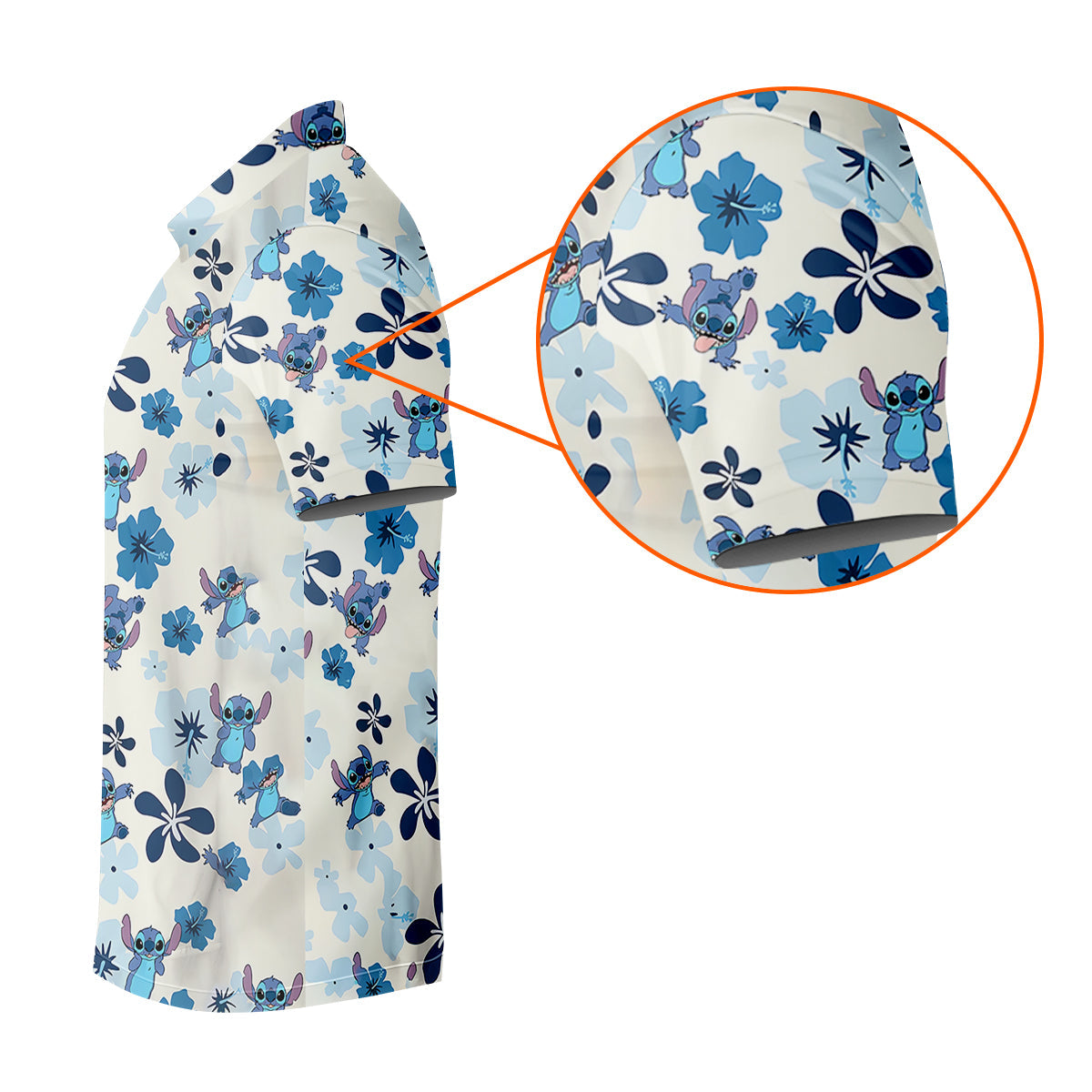 Stich Custom Golf Polo Shirt, Golfing Apparel, Mens Golf Gift, Funny Golf Shirt