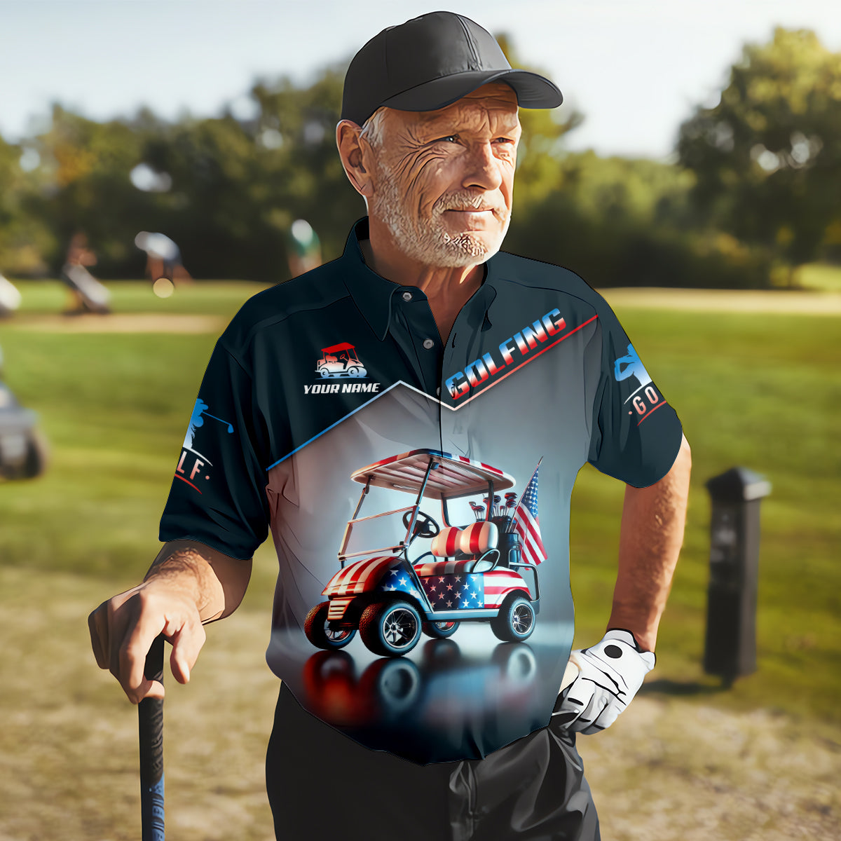 This Is How I Roll Custom Men's Golf Polo Shirt, Funny Golf Shirt, Dad Golf Gift