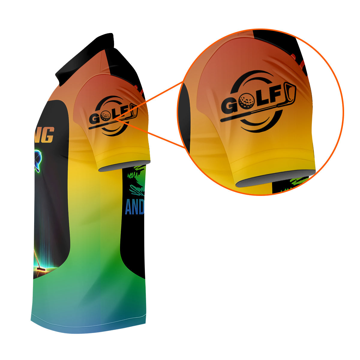 I Like Big Putts And I Can Not Lie Neon Golf Polo Shirt, Golfing Apparel, Mens Golf Gift, Funny Golf Polos