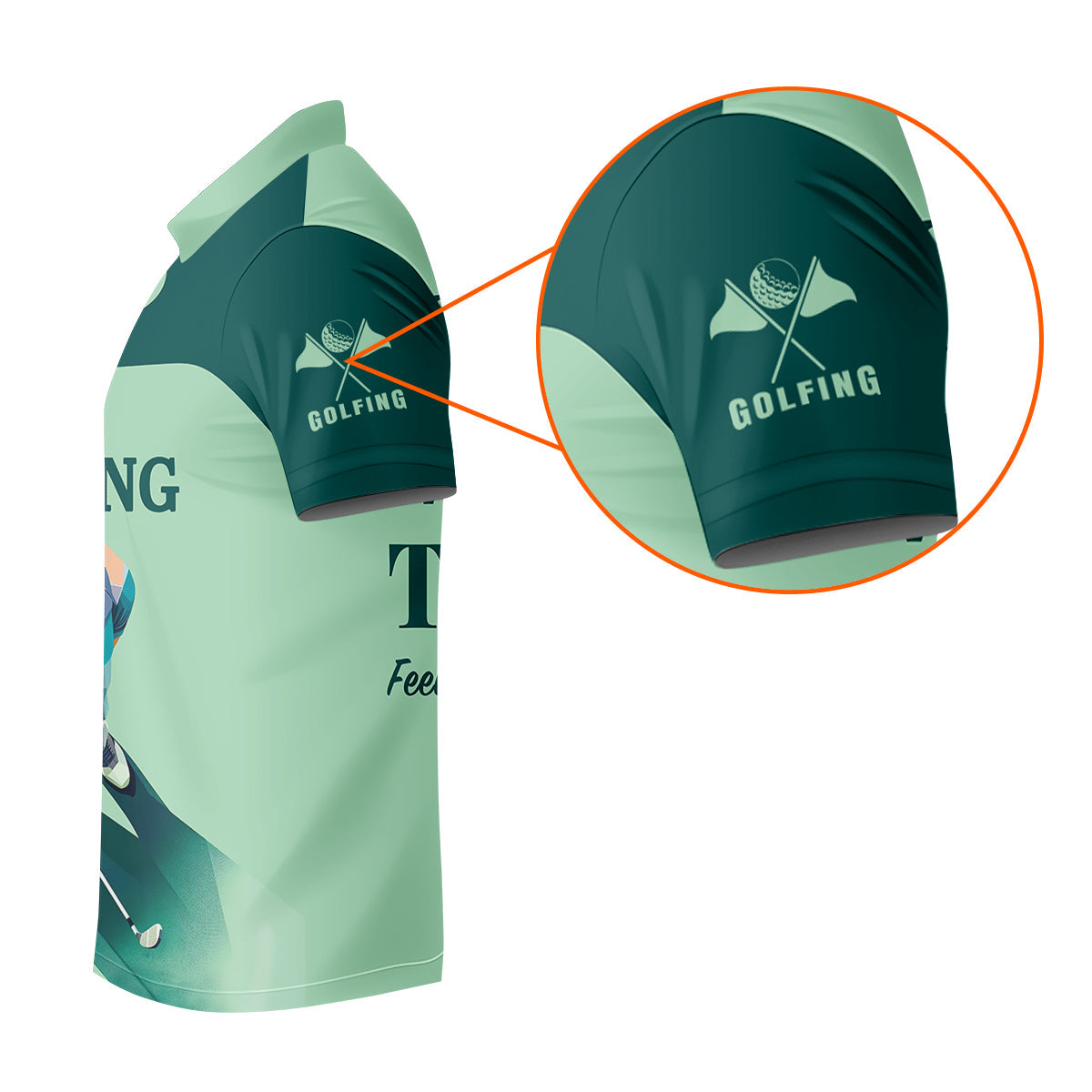 Can't Work Today Feelin Under Par Custom Men's Golf Polo Shirt, Funny Golf Shirt, Gift For Golfers