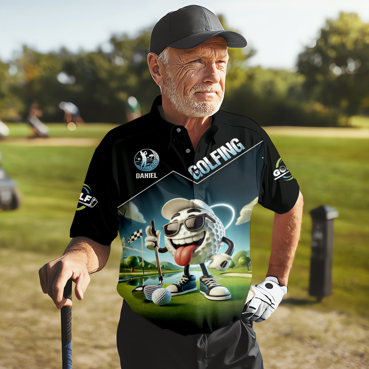 I Made A Bogey On Every Hole Custom Men's Golf Polo Shirt, Funny Golf Shirt, Dad Golf Gift