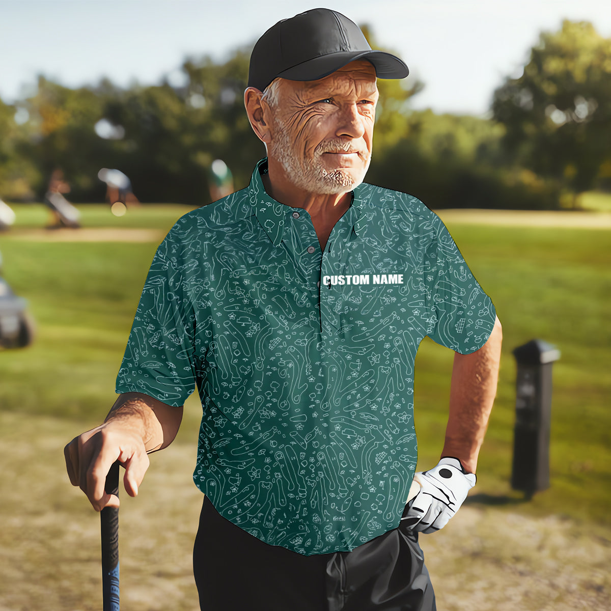 Masters Custom Funny Golf Polo Shirt, Gift for Dad, Christmas Golf Gift