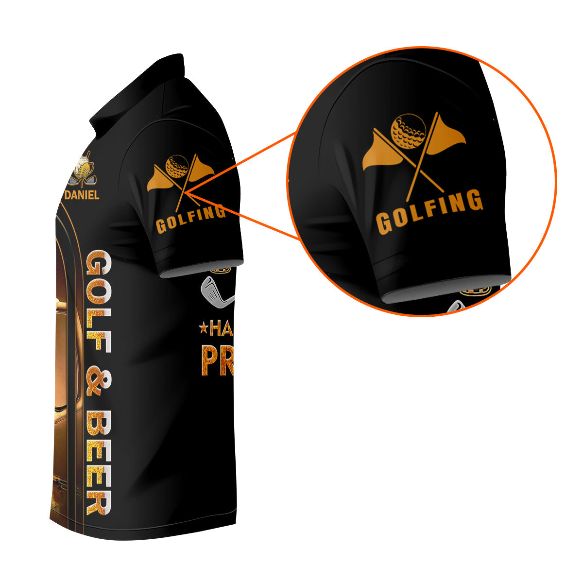 My Drinking Team Has Golfing Problem Beer Custom Men's Golf Polo Shirt, Mens Golf Gift, Funny Golf Shirt