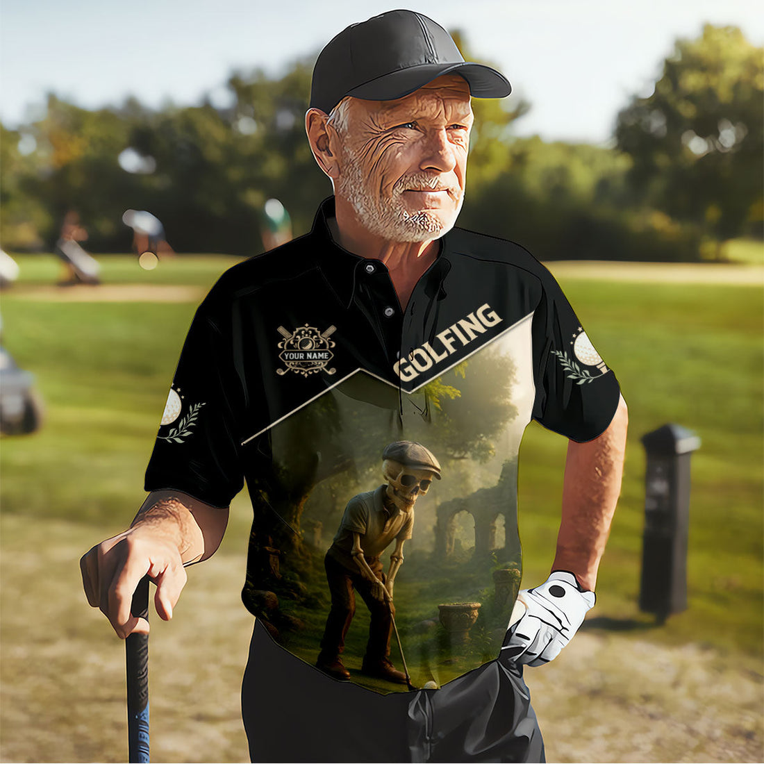 The Best Golf Slayer Custom Golf Polos For Men, Skull Shirt, Golf Shirts For Men, Gift For Golfers