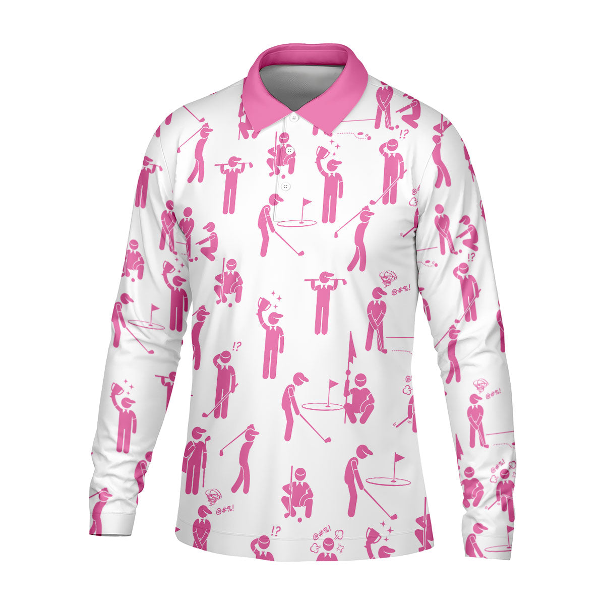 Personalized Men Patterned Golf Shirts, Golf Presents For Him, Men Golf Polo, His And Hers Golf Shirts