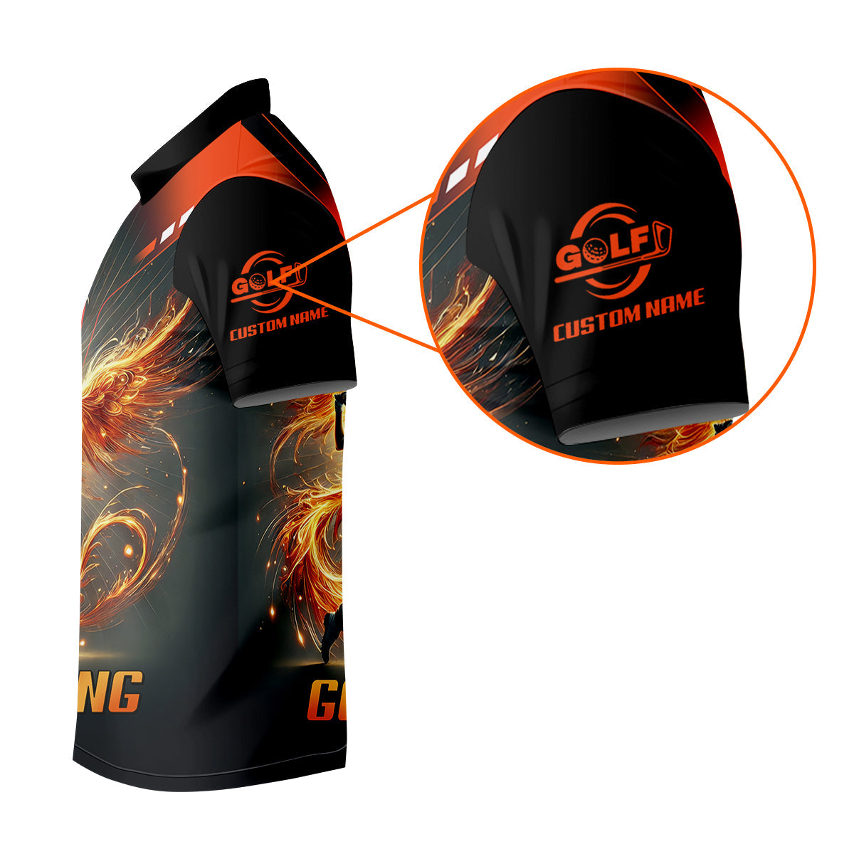 Custom Men's Golf Polo Shirt, Golfing Apparel, Golf Gifts For Men