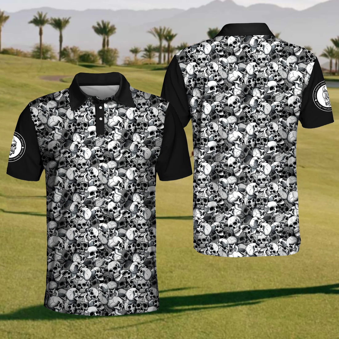 Phantom Shadows Golf Polo Shirt, Mens Golf Shirt, Gift For Golfer