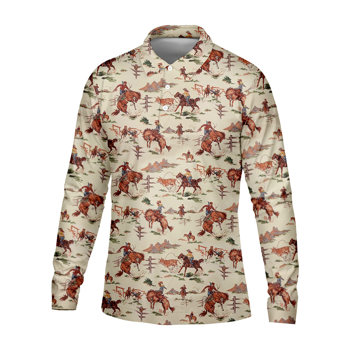 The Way Of The West Western Golf Shirt, Fun Golf Shirts For Men, Men's Golf Polo, Golfing Apparel