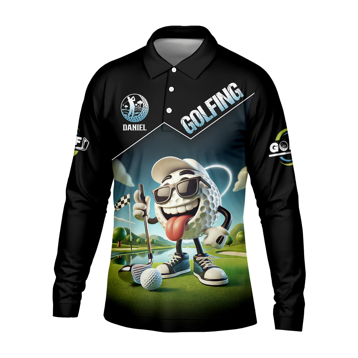 I Made A Bogey On Every Hole Custom Men's Golf Polo Shirt, Funny Golf Shirt, Dad Golf Gift