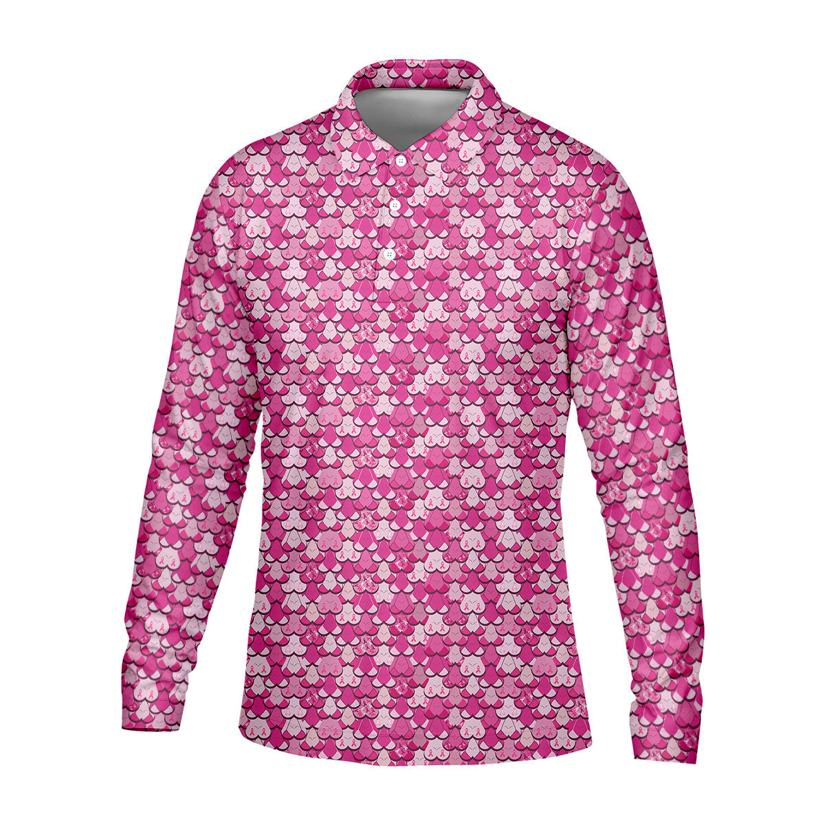 Funny Titties Breast Cancer Polo Shirt, Funny Boobs Golf Shirt, Breast Cancer Golf Shirt, Funny Men Golf Shirt