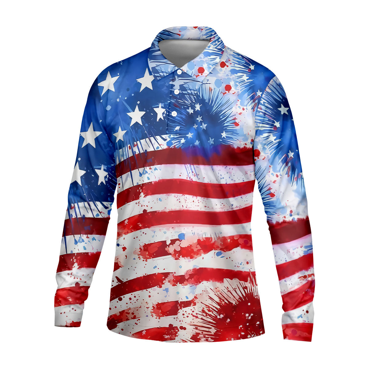 America Flag Golf Polo Shirt For Men, Hilarious Golf Shirt, Dad Golf Gift