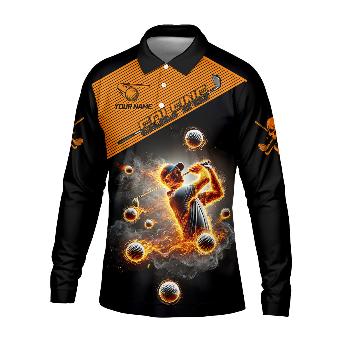 It Takes A Lot Of Balls To Golf The Way I Do Custom Men's Golf Polo Shirt, Dad Golf Gift