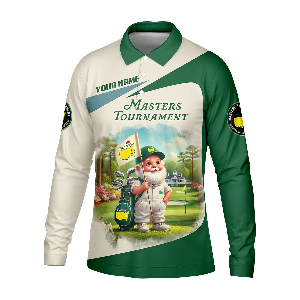 Masters Tournament Augusta Golf Custom Men's Golf Polo Shirt, Funny Gift For Golfer