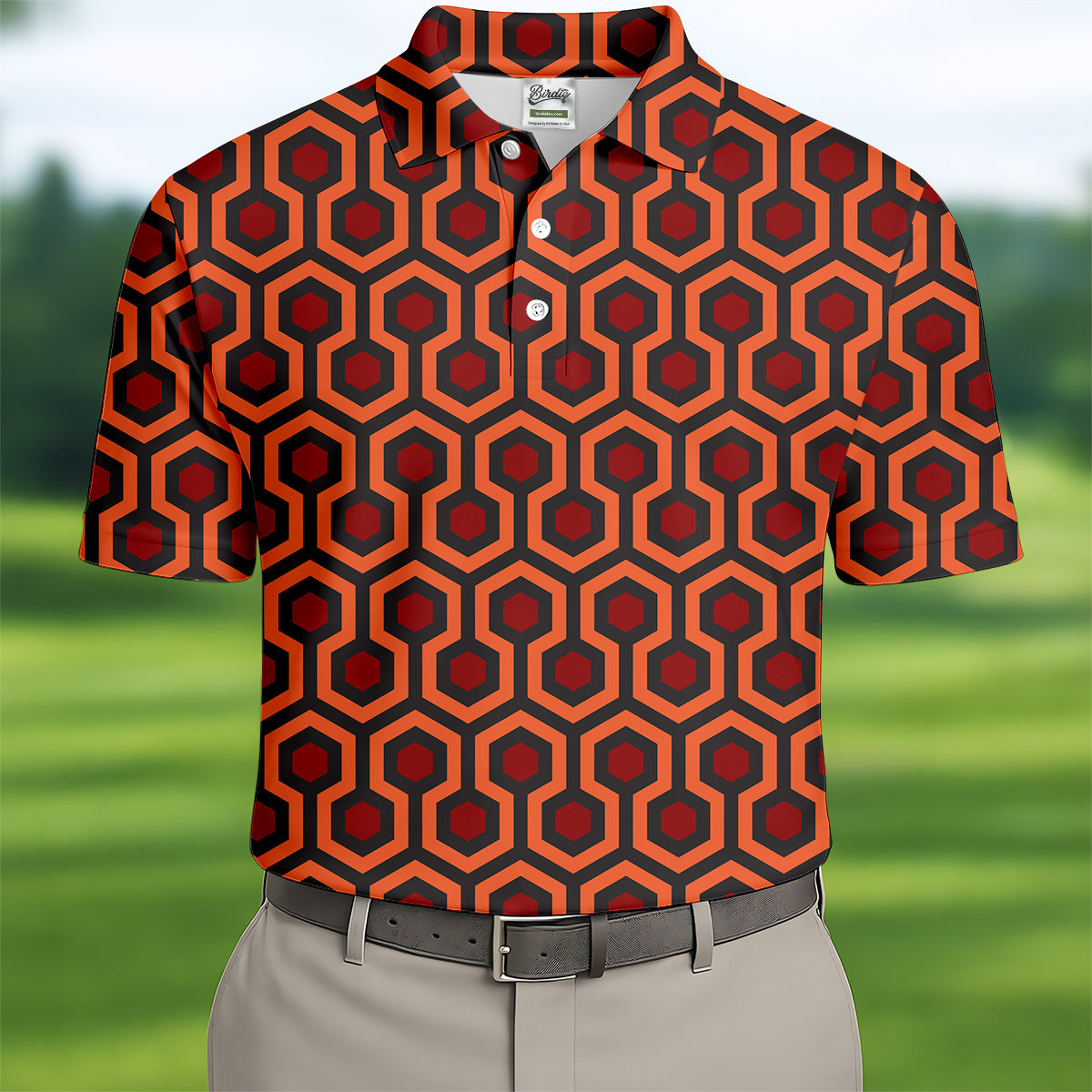 Carpet Pattern In The Shining Mens Golf Polo Shirts, Pattern Golf Shirt,  Matching Golf Shirts, Golf Shirts For Men