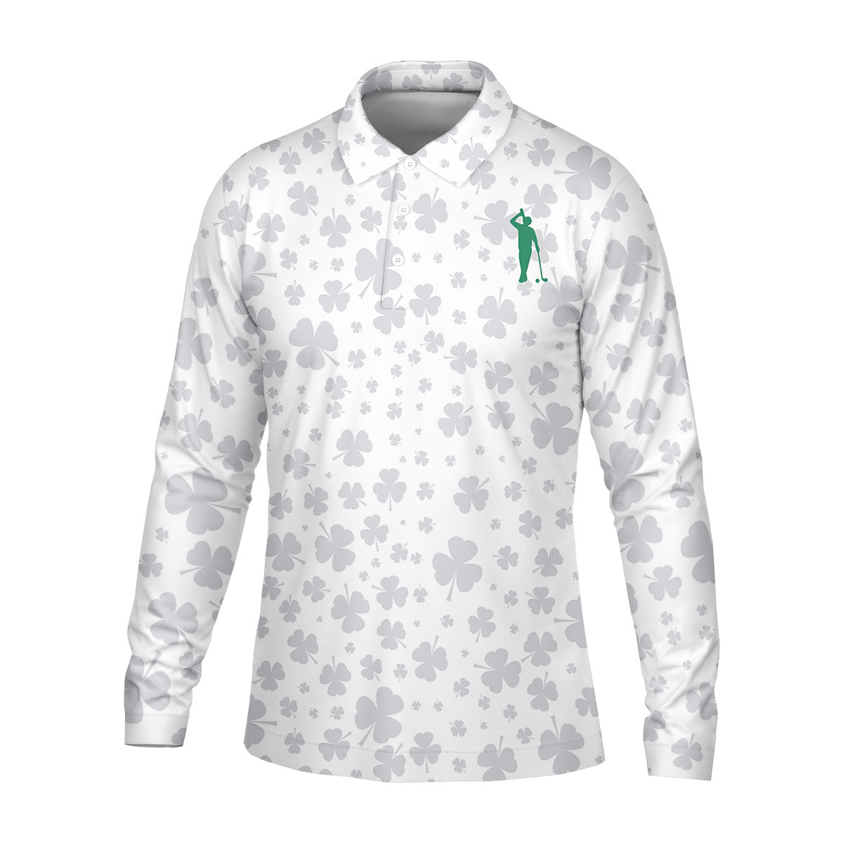 Shamrock Golf Polo Shirt, Mens Golf Shirt, Gift For Golfer
