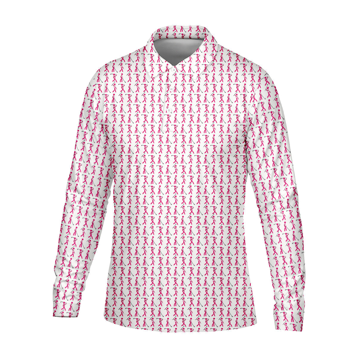 Funny Stick Breast Cancer Golf Shirt, Breast Cancer Support Shirts, Funny Men Golf Polo Shirt