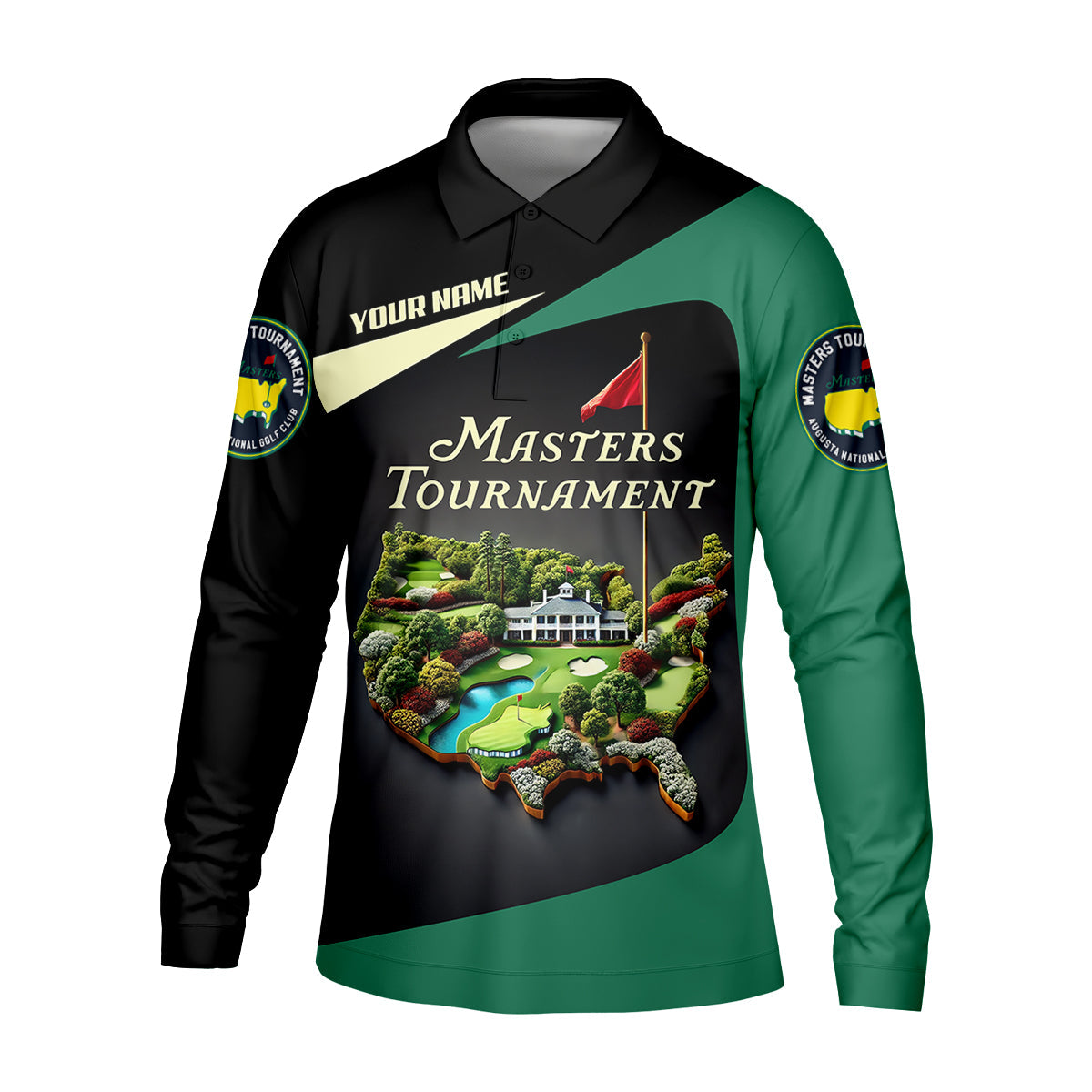 Custom Augusta Golf National Master Golf Polo Shirt, Golfing Apparel, Mens Golf Gift