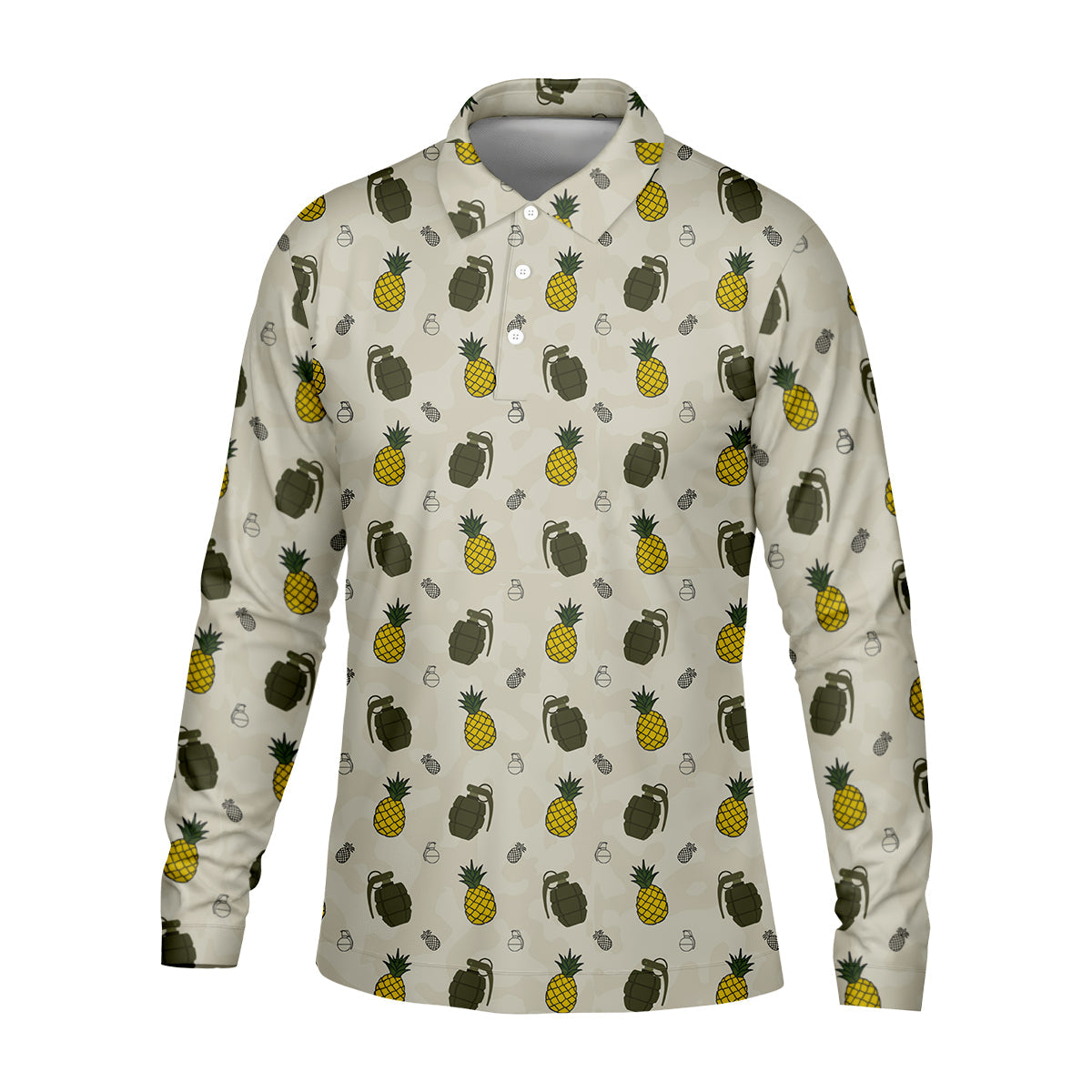 Funny Pineapple Golf Polo Shirts, Golfing Apparel, Men Golf Gift, Funny Golf Shirt