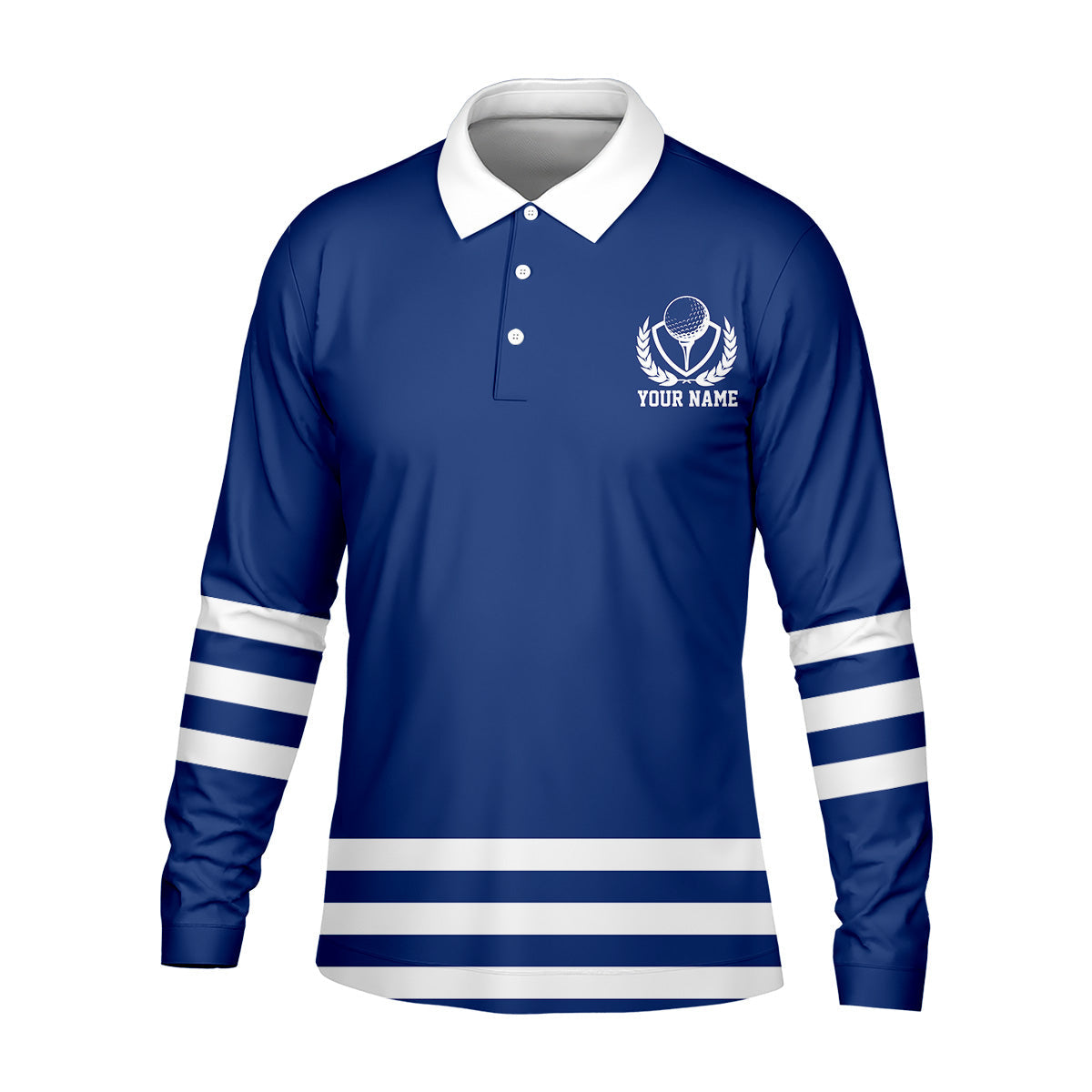 Blue And White Striped Golf Shirt, Golf Tops For Men, Mens Golf Polo Shirts, Cool Golf Gifts, Golfing Apparel